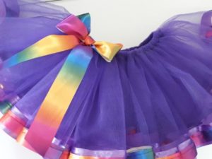 Tutu Lilás Arco Iris