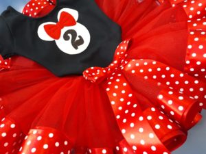 Kit Minnie Mouse Rosa/Vermelho